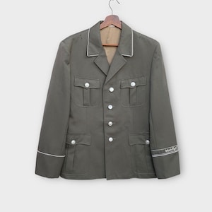 Rare! Vintage SG 48 1960s Est German Uniform Military Wool Coat Jacket / M