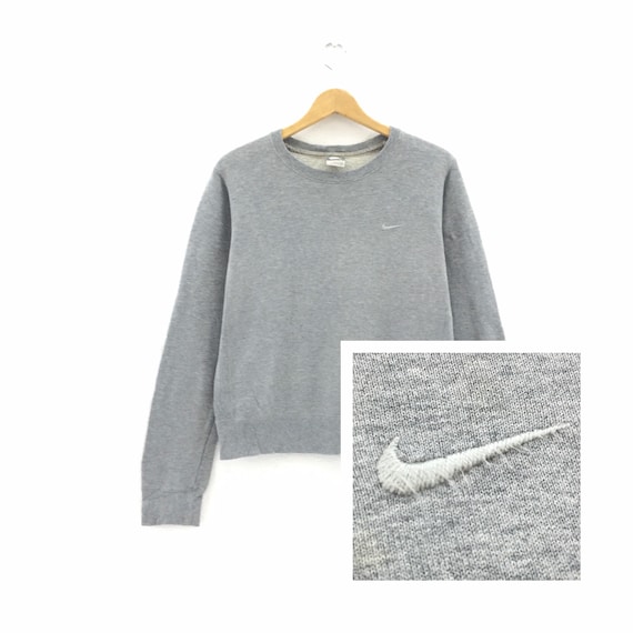 Rare! Nike Small Swoosh CrewNeck Long Sleeve Sweat