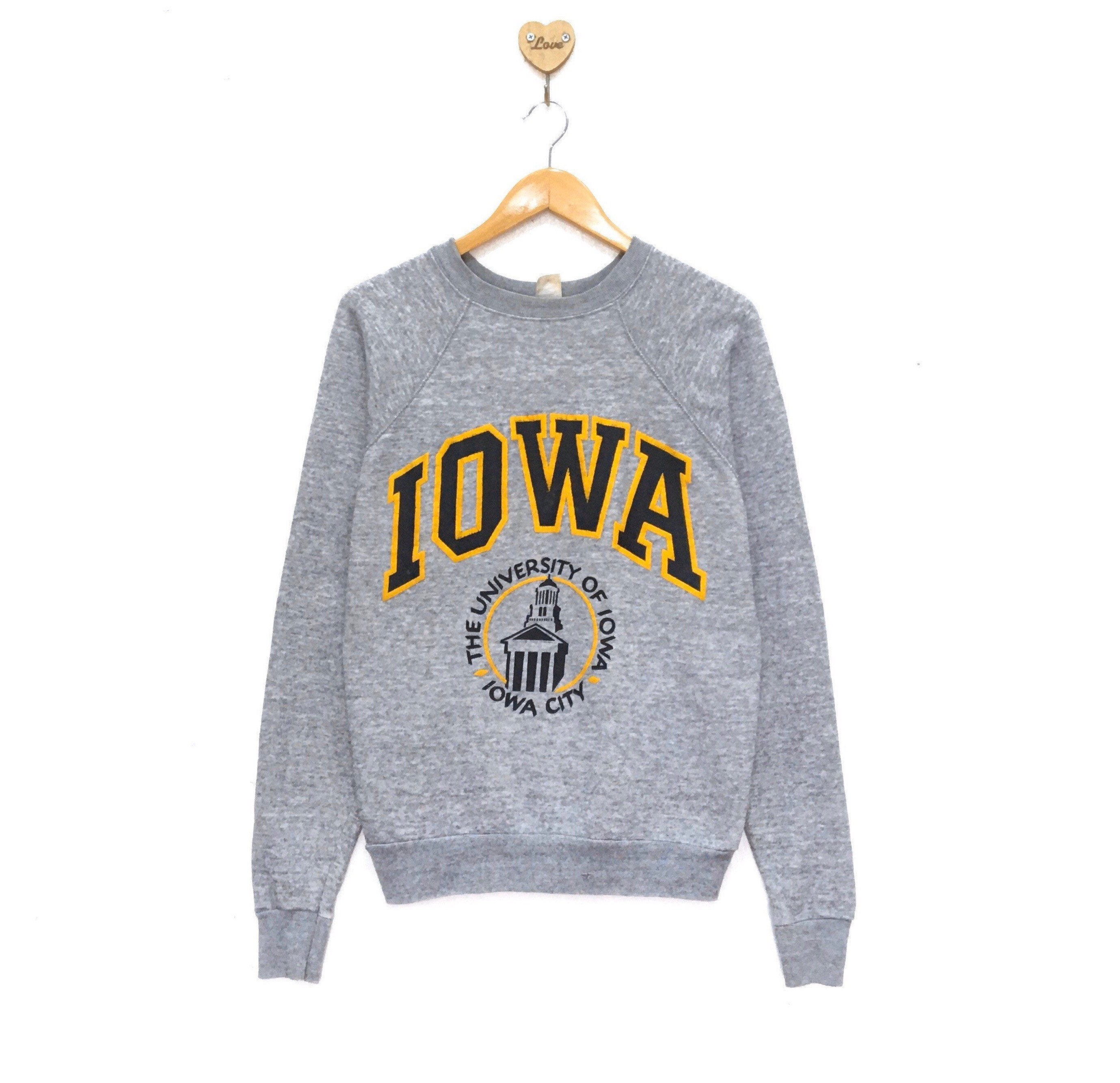 Amazing 1980s Tultex UNIVERSITY of IOWA State Crewneck Long - Etsy