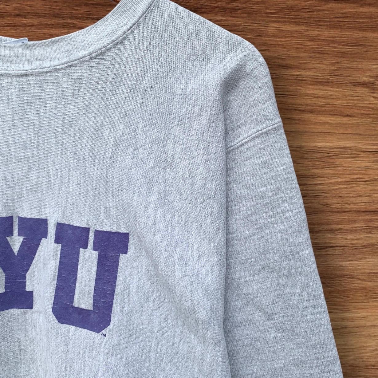 Rare! Vintage 90s Champion Reverse Weave NYU Crewneck Longsleeve 