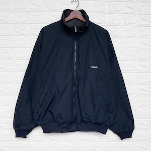 Patagonia Vintage Mock Neck Rain Jacket Cycling Nylon Front