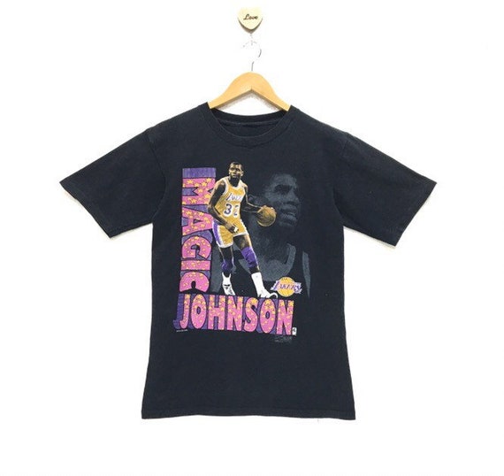 magic johnson lakers t shirt