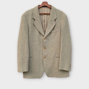 Vintage Emporio Armani Italy Wool Coat Jacket Vintage Clothing Italian Luxury Fashion / Medium
