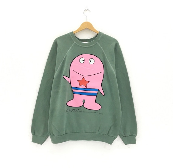 Vintage 1990s Tultex Doronpa Q Taro Crewneck Long Sleeve