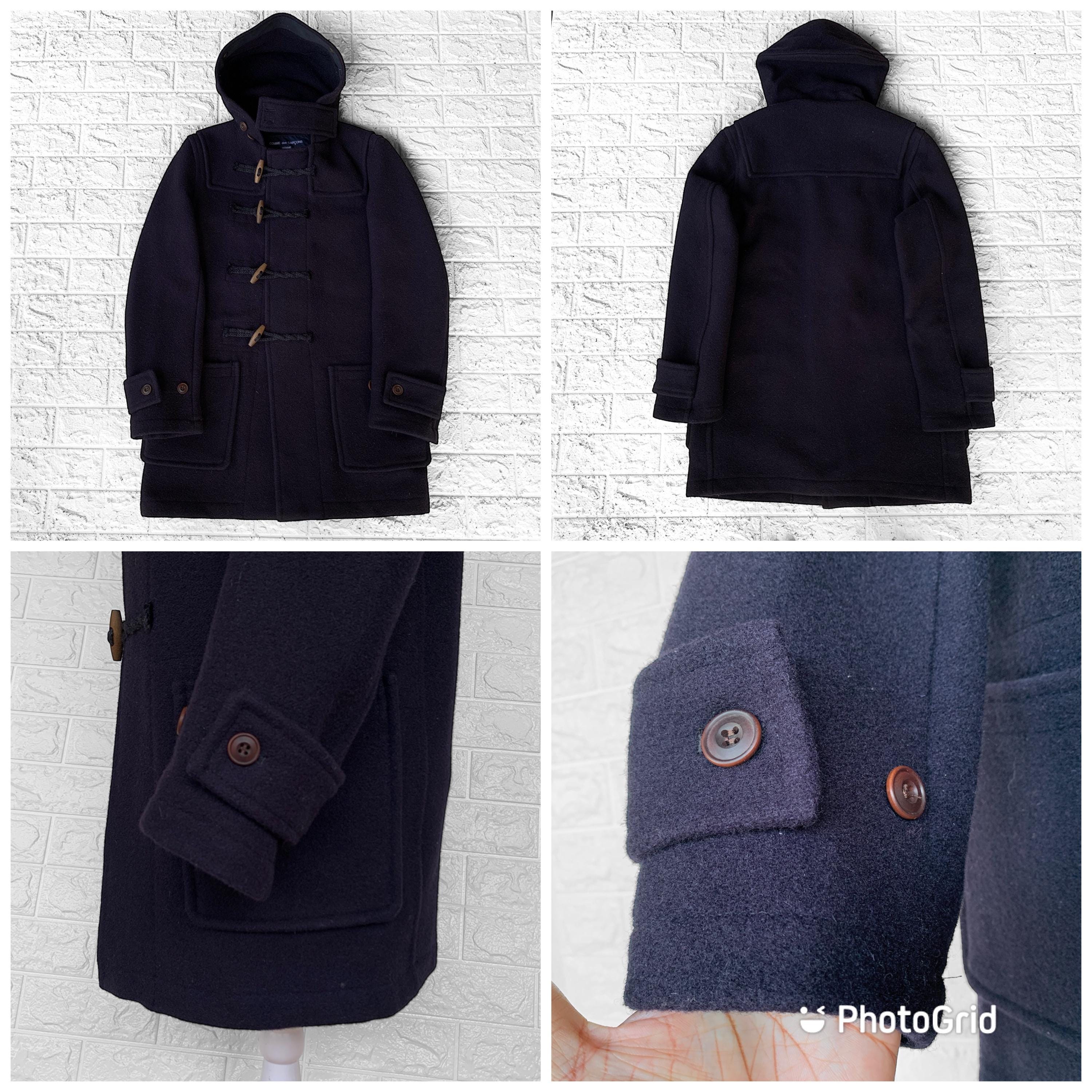 CDGH X Gloverall Duffle Coat Comme Des Garcons Homme Wool Hoodie