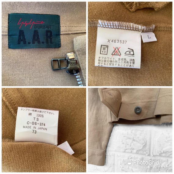 Vintage Yohji Yamamoto AAR Signature Cotton Zipper Jacket Vintage