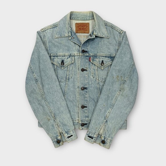 Vintage 90s Levis BIG E 71557 Type 3 Denim Trucker Jacket 