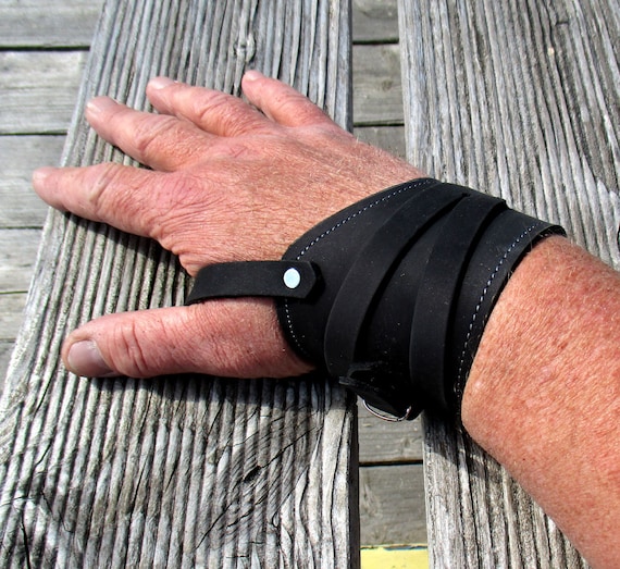 Bande de force de bandage en cuir de protection de poignet de bandage de  poignet avec la boucle réglable avec des boucles de rouleau protège-poignet  fait main -  France