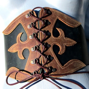 Corset belt Leather corset Corset belt Lace-up corset