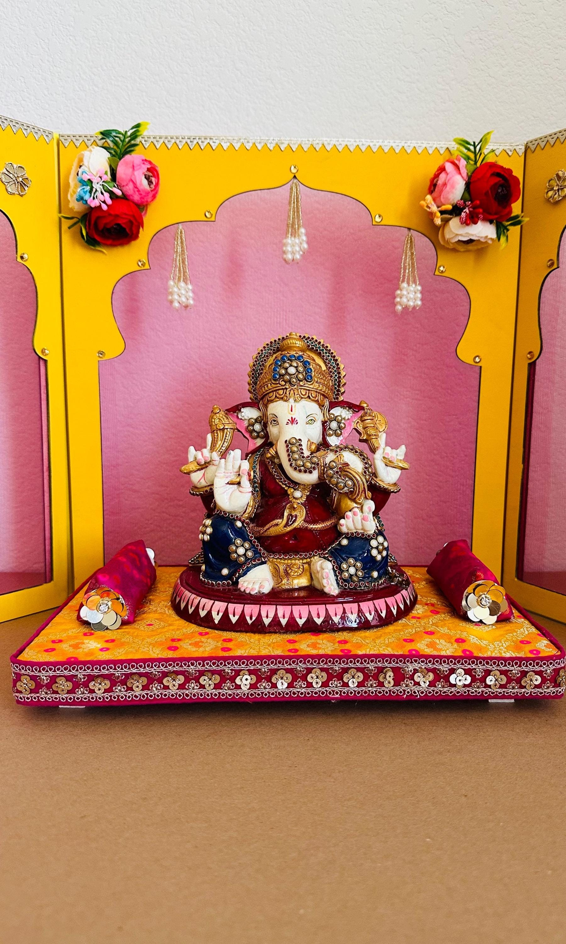 Makhar Decoration For Ganpati At Home