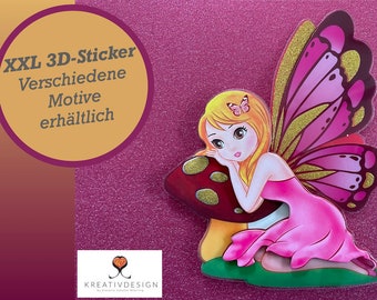 3D Stickers XXL - Fairy - Stickers for decoration & crafting