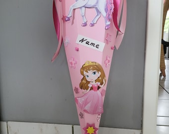 School bag Sugar bag princess with unicorn