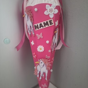 School cone/candy cone "Unicorn" - various colors & designs (ready-made or as a craft kit) image 7