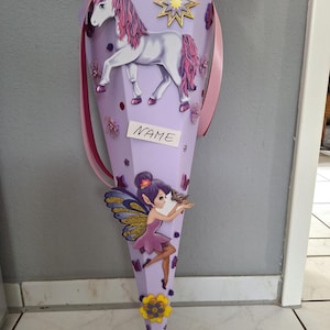 School cone/candy cone "Unicorn" - various colors & designs (ready-made or as a craft kit) image 8