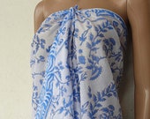 Indian Cotton Handmade Natural Night Comfort Hand Block Print Sarong Dress Bikini Beach Cover Up Swim Wear Scraf Long Neck Wrap Summer Soft