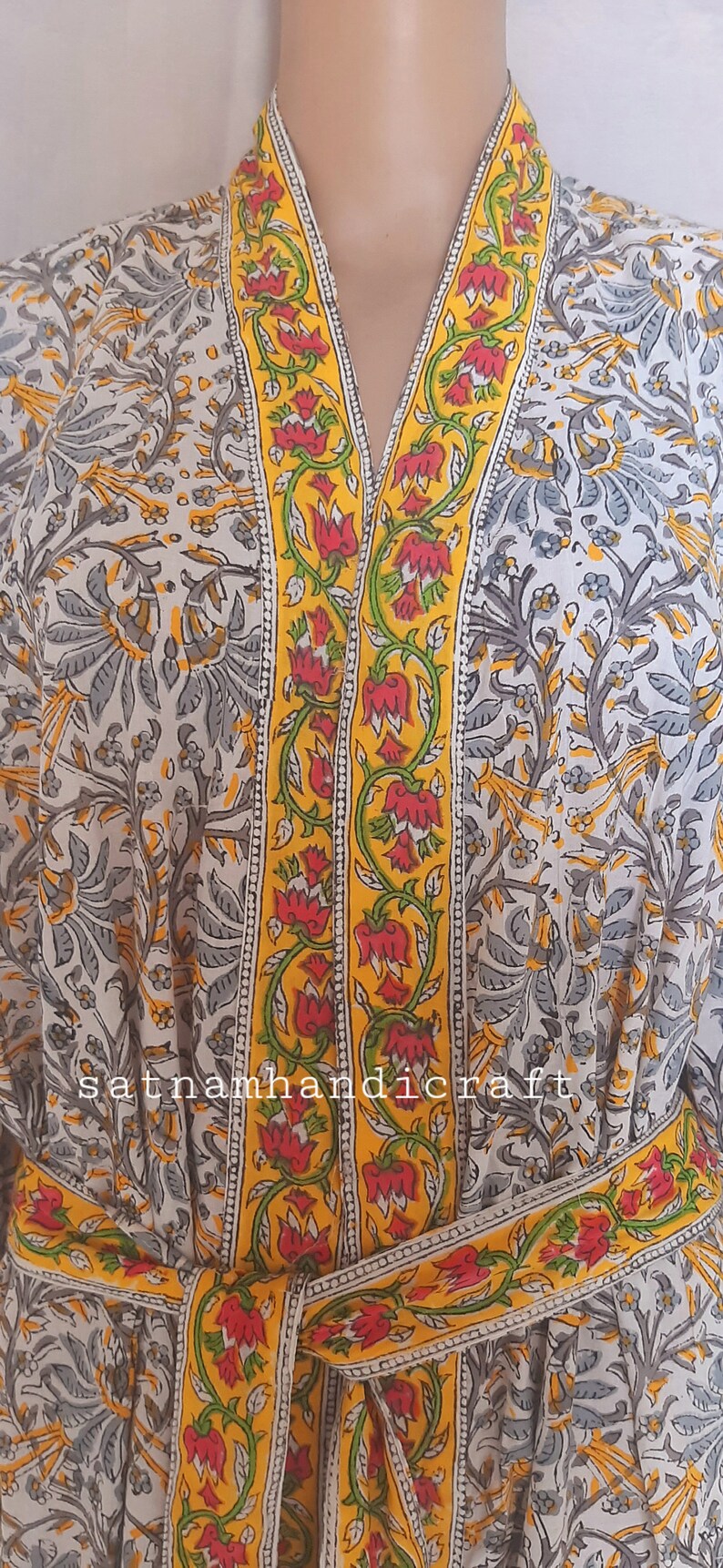 Indian Cotton Caftan Robe Maternity Gown Kaftan For Women Etsy