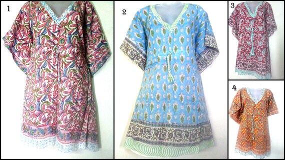 short cotton kaftans