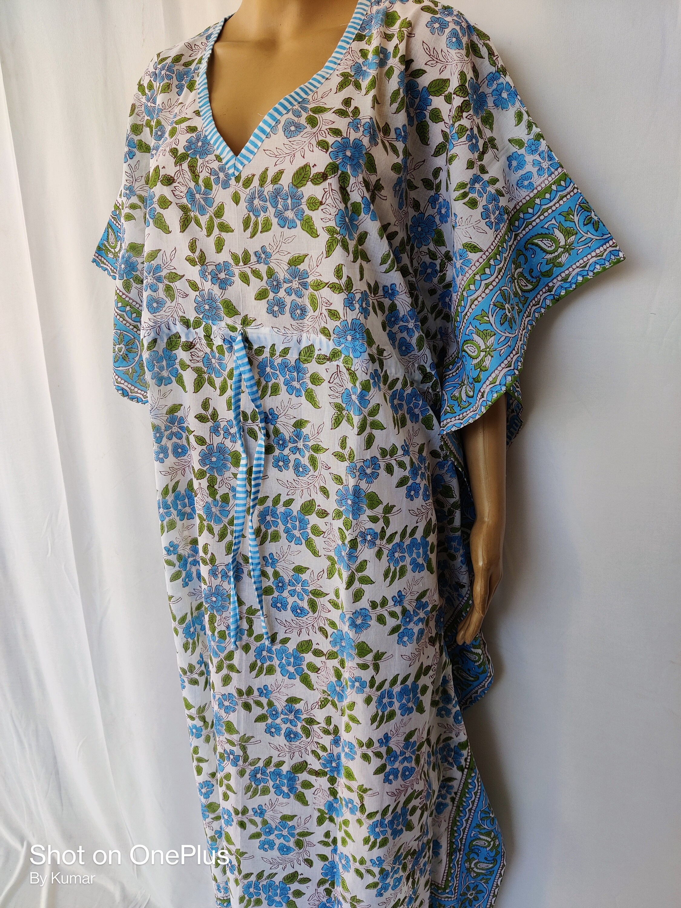 Indian Cotton Summer Beach Cover up Women Long Floral Print Etsy UK
