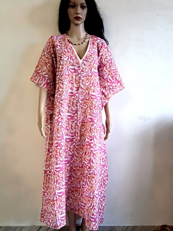long cotton kaftan