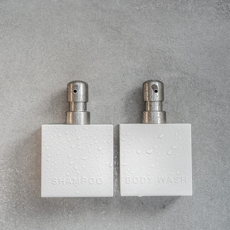 CUBE soap dispenser with wall mount for adhesive mounting, no drilling required, 1 pc. image 8