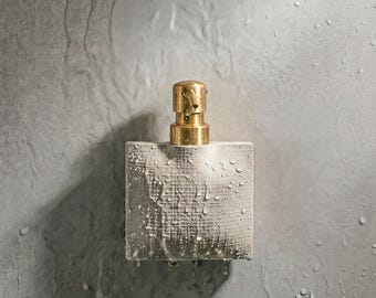 Distributore di sapone LOOM con supporto adesivo a parete, non richiede fori, 1 pz.