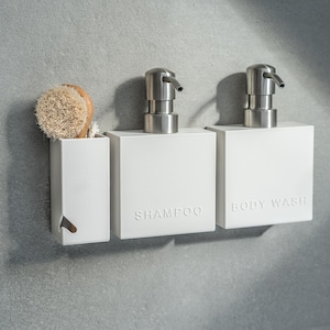 CUBE soap dispenser with wall mount for adhesive mounting, no drilling required, 1 pc. image 11