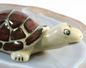 Schildkröte, Miniatur, Porzellan