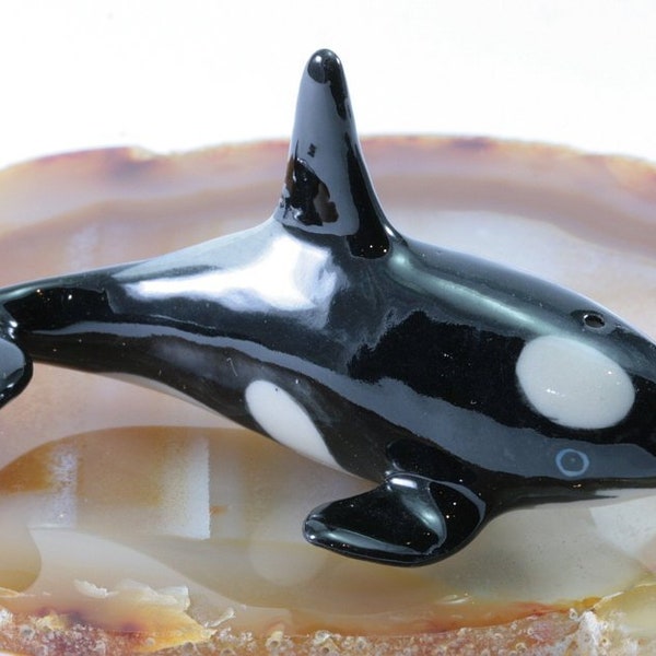 Orca, Killerwal, Miniatur, Porzellan