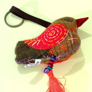 Bird,Gebamsel,Charm for bag and keys