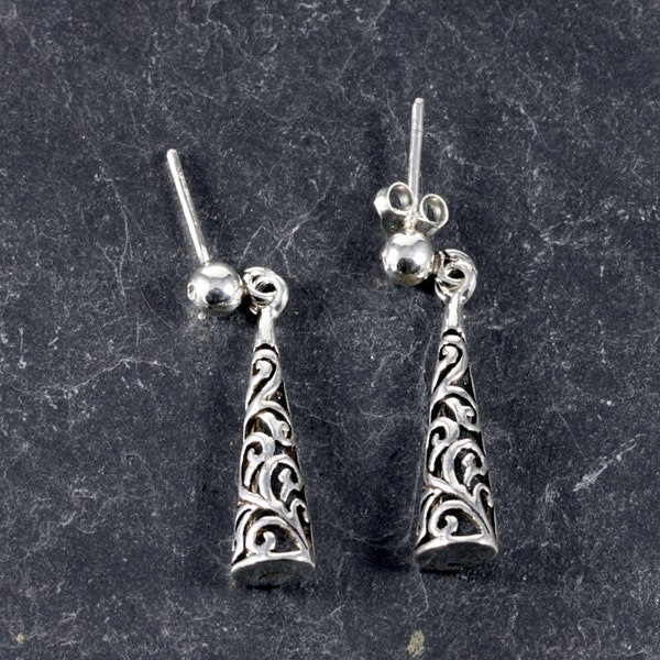 Schicke Ohrstecker, 925 Sterling Silber