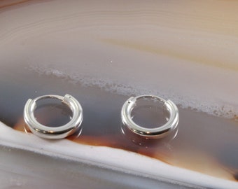 Hoop earrings, 925 sterling silver