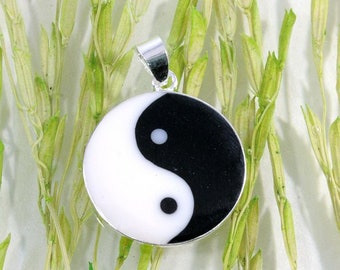 Yin und Yang, 925 Sterling Silber, Anhänger