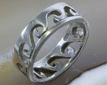 Surfer, Ring, 925 Sterling Silber