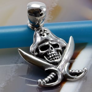 Skull, Pirate, Pendant, 925 Silver