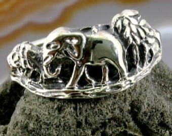 Elephant ring, 925 sterling silver