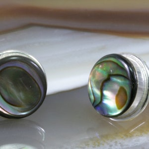 Örhängen med abalonemotiv, 925 sterlingsilver