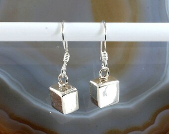 Cuboids, Earrings, 925 Sterling Silver