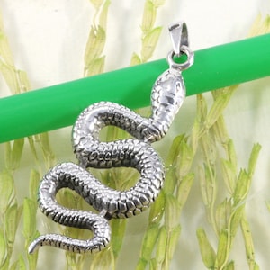 Snake, Cobra, Pendant, Silver Jewelry