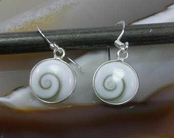 Shiva eye and silver earrings
