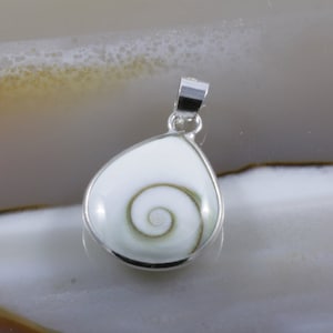 Shiva eye and silver, pendant
