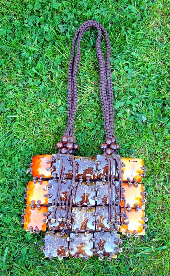 Sac à main en noix de coco de Thaïlande – fait main, matière