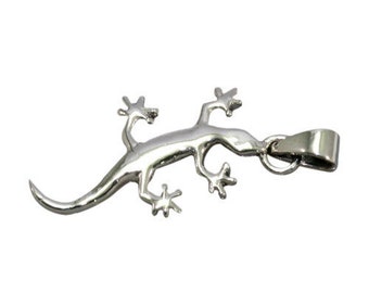 Gecko, Anhänger, 925 Sterling Silber