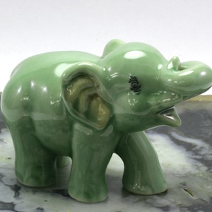 elephant, miniature, porcelain