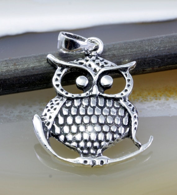 Owl, 925 Sterling Silver, Pendant