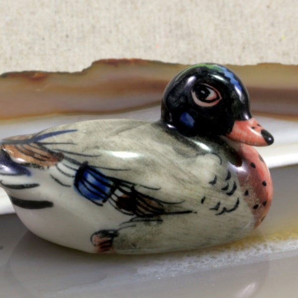 Duck, miniature, porcelain
