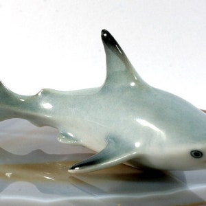 Great white shark, miniature, porcelain