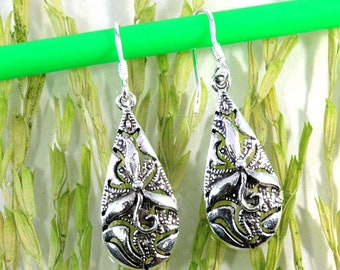 Klassische Ohrringe 925 Sterling Silber - 2383