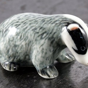 Badger, miniature, porcelain