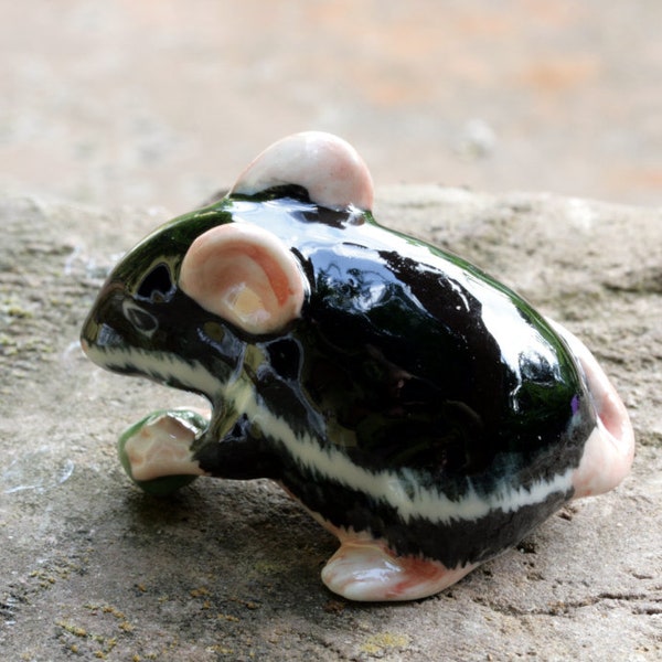 Ratte, Porzellanminiatur