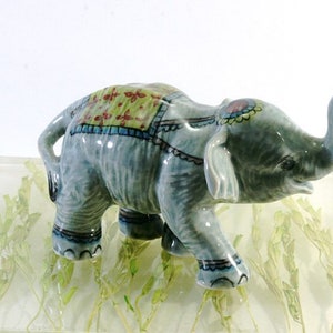 Elephant, miniature, porcelain